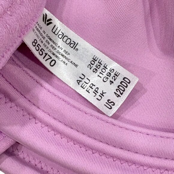 Wacoal 855170 Simone Sport Underwire Bra 42DDD Nylon/Spandex Blend - Picture 3 of 3